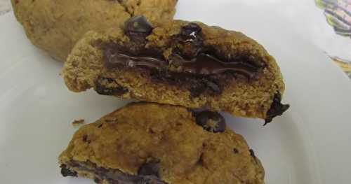 Cookies au beurre de cacahuètes coeur coulant à la Nocciolata