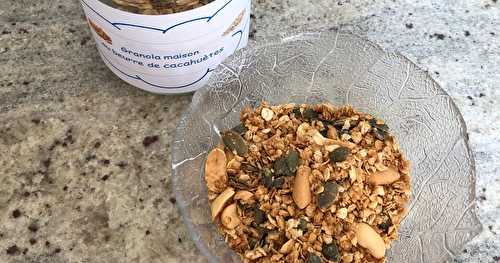 Granola au beurre de cacahuètes