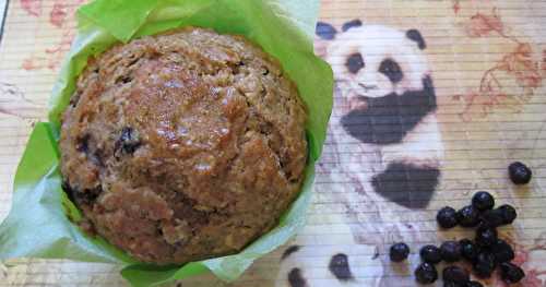 Muffins complets aux myrtilles (sans sucres ajoutés)