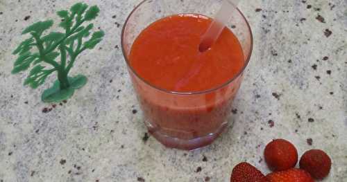 Smoothie mangue fraises