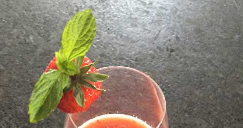 Smoothie pommes fraises