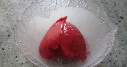 Sorbet à la fraise