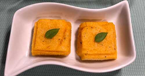 Carrés de polenta aux épices italiennes