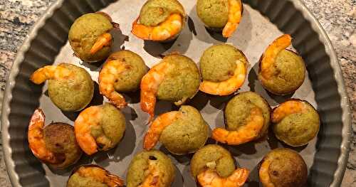 Bouchons de crevettes au pesto