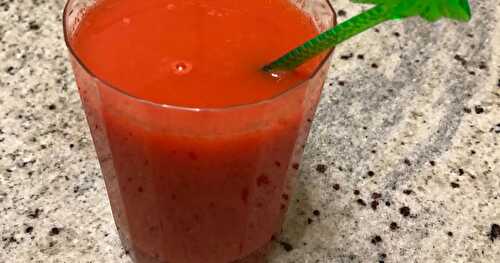 Jus de pamplemousse et de carottes