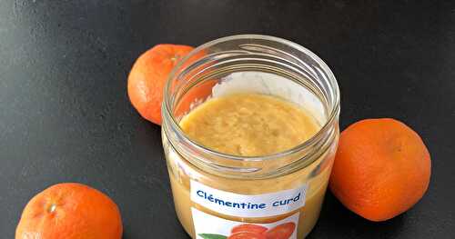 Clémentine curd (sans beurre)