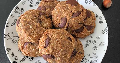 Cookies aux flocons d'avoine et au chocolat noir