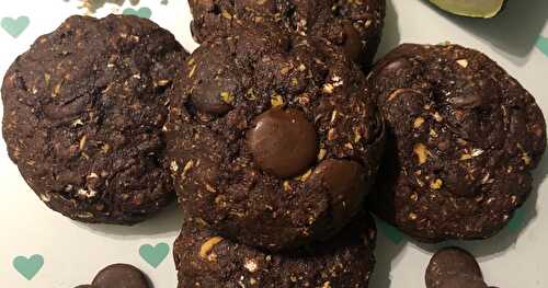 Cookies choco-courgette (sans huile, sans beurre)