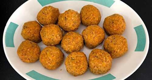 Falafels à la courge butternut et aux noisettes