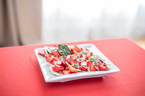 Carpaccio de champignons de Paris