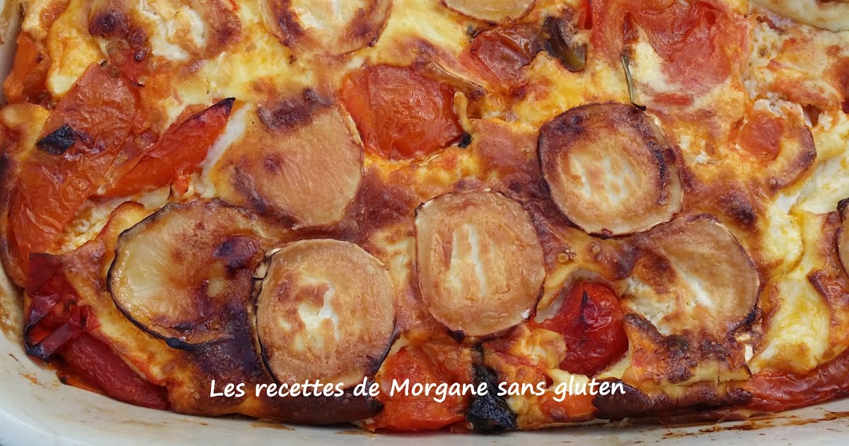 Clafoutis chèvre, tomates et basilic