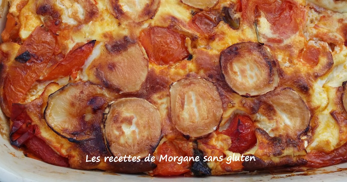 Clafoutis chèvre, tomates et basilic