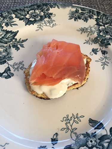 Blinis à la pomme de terre façon Lignac