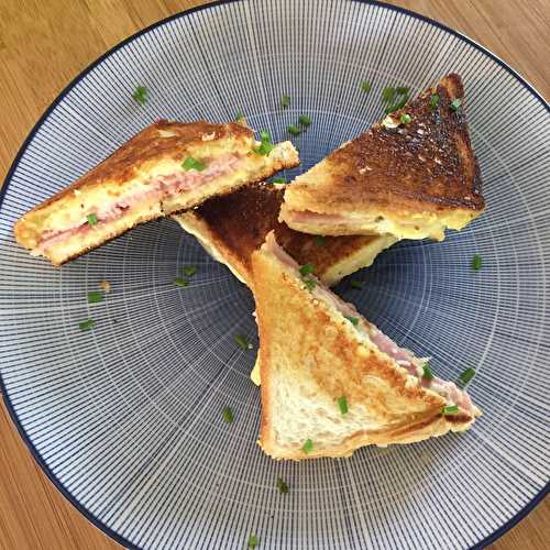 Croque-monsieur croustillant à la poêle de Cyril Lignac