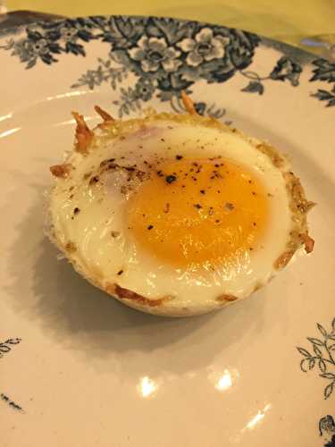 Oeufs cocotte en nids de pommes de terre