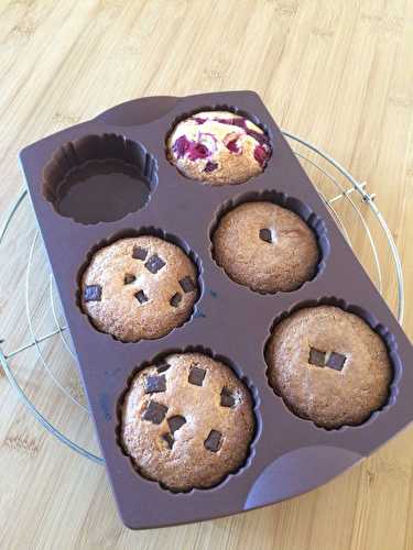 Petits gâteaux chocolat et framboises