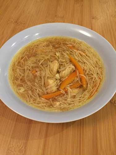 Soupe de poulet façon chinoise - Les recettes de Mumu