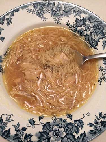 Soupe réconfort au poulet