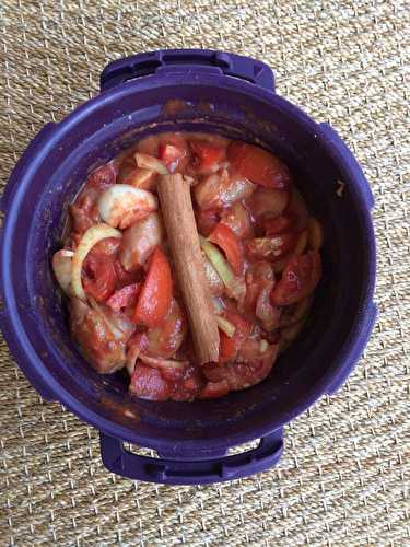 Tajine de poulet au Microminute.