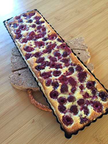 Tarte amandine aux framboises