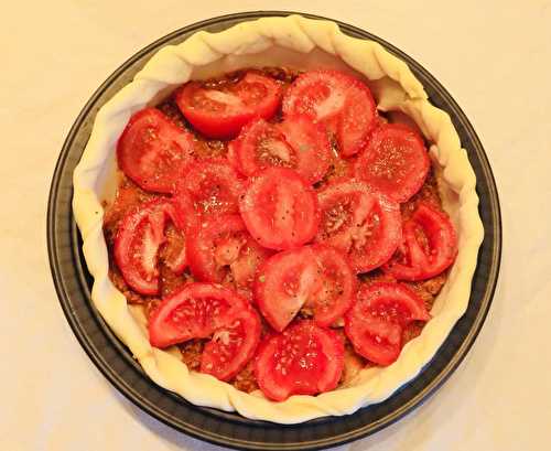 Tarte au thon et à la tomate