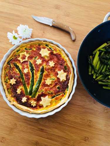 Tarte aux asperges et Parmigiano Reggiano