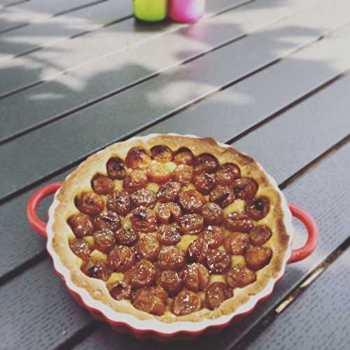 Tarte aux prunes tout simple