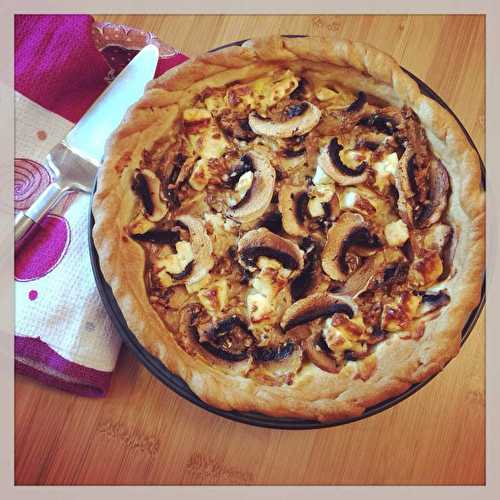 Tarte champignons féta