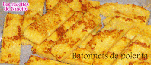 Bâtonnets de Polenta - Les recettes de Ninette