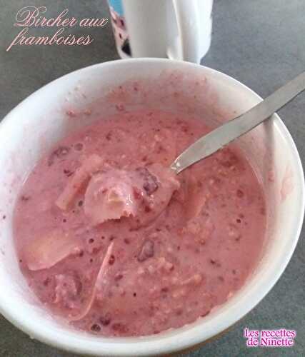 Bircher aux framboises