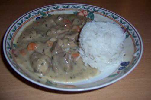 Blanquette de veau ou poulet WW