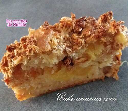 Cake ananas coco