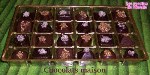 Chocolats "maison" - Les recettes de Ninette
