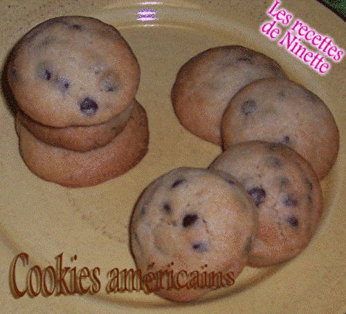 Cookies américains - Les recettes de Ninette