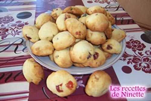  Cookies aux fruits confits - Les recettes de Ninette