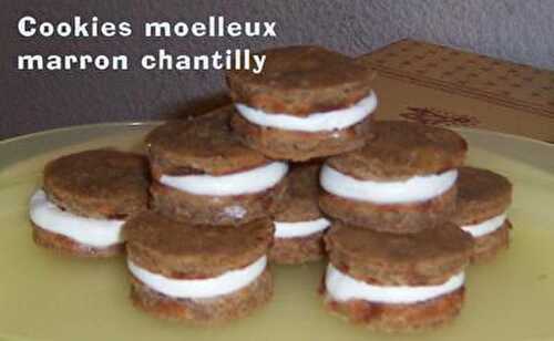 Cookies moelleux marron chantilly