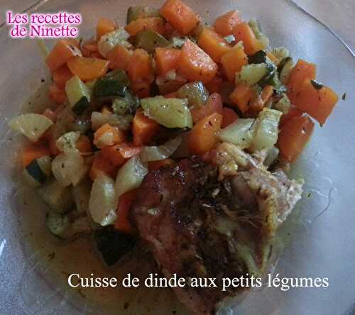 Cuisse de dinde aux petits légumes