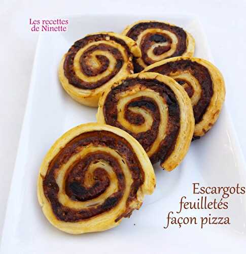 Escargots feuilletés façon pizza