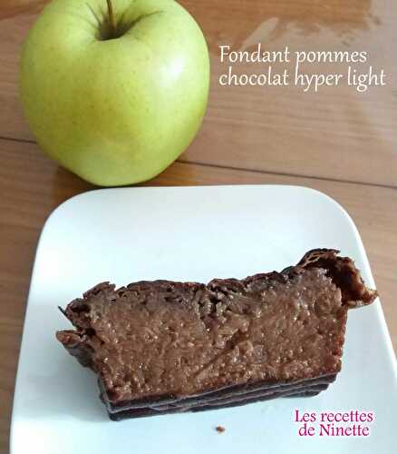 Fondant pommes chocolat