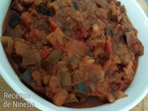 Fondue d'aubergines à la tomate avec ou sans Cookéo