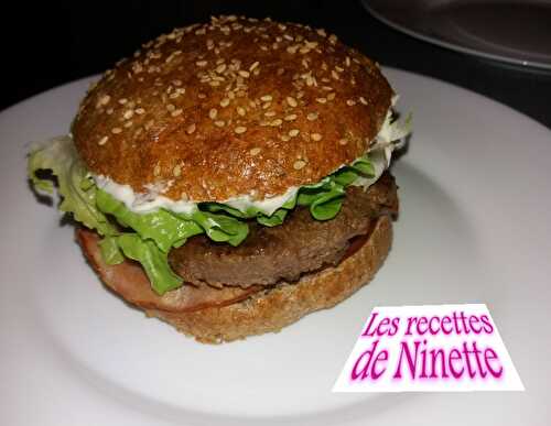 Hamburger au blé complet et sauce maison