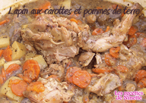 Lapin aux carottes et aux pommes de terre