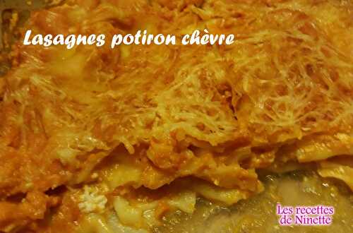 Lasagnes potiron chèvre