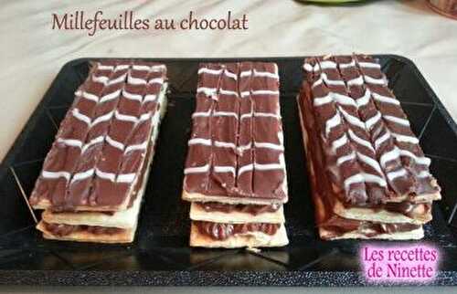 Millefeuilles au chocolat