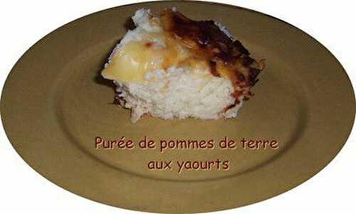 Purée de pommes de terre au yaourt