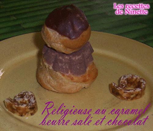 Religieuses caramel beurre salé et chocolat - Les recettes de Ninette