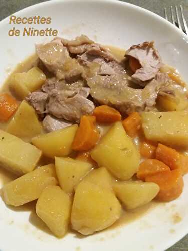 Rôti de dinde à la bière carottes et pommes de terre