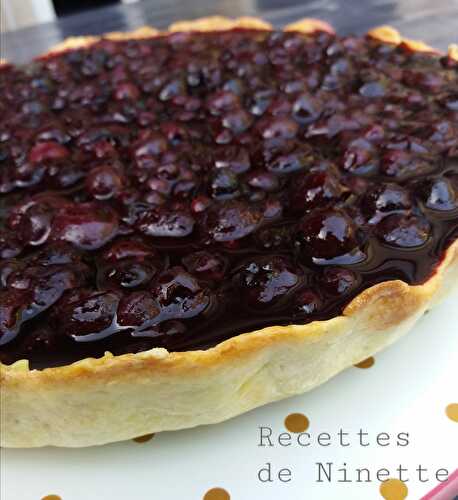 Tarte aux myrtilles à la crème pâtissière