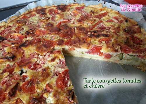 Tarte courgettes, tomates et chèvre