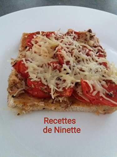 Tarte tomates thon sur pain de mie